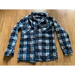 Coastal Men's Flannel Button Up Shirt (Medium)